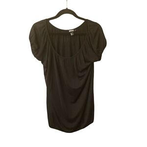 DKNY Black Silk Top